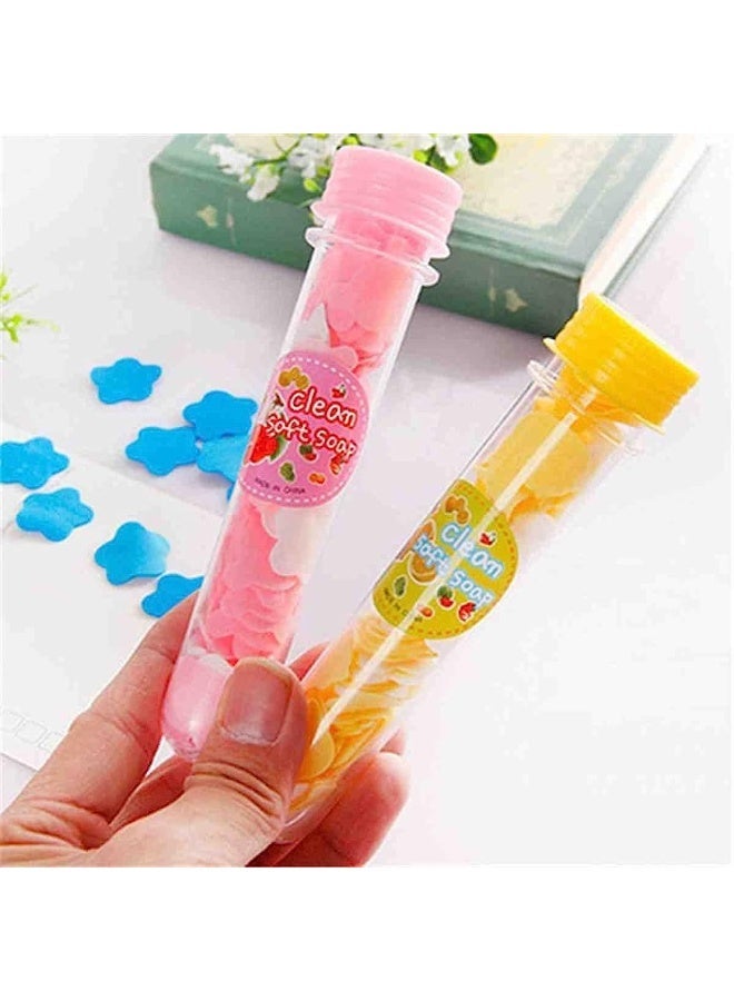 🧼صابون ورق معطرة على شكل ورد صغيرة الحجم، تذوب مع المياه وتقوم بالتنظيف 🌸عبوة من قطعتين - Image 2